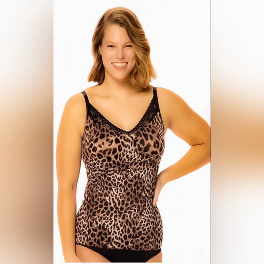 Size 42 Heritage Lace Cami 🎀Ruby Ribbon Cheetah